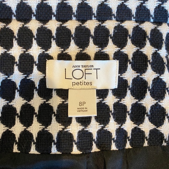 Loft black and white blazer 8p - Picture 7 of 8